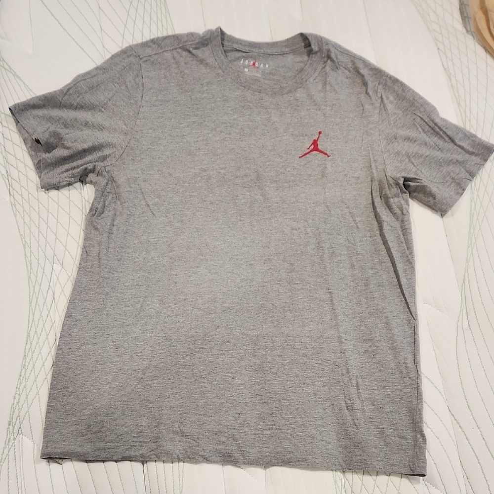 Jordan Gray Red Short Sleeve Tee